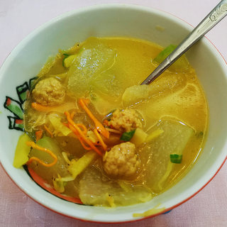 虾皮肉丸冬瓜汤