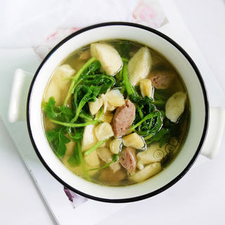 双丸干贝西洋菜汤