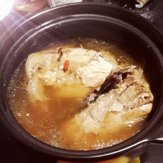 茶树菇鸡汤🍲🥩🍥