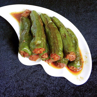 肉酿虎皮青椒