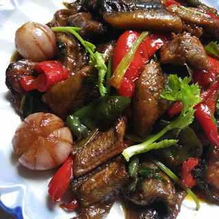 双椒爆鳝片