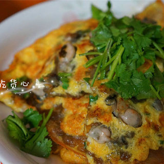 蚵仔煎。蚝仔烙