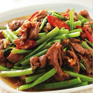 空心菜沙茶羊肉