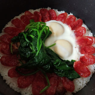 腊肠煲仔饭(电饭煲版)