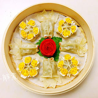 蒸花饺