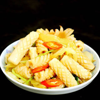 咸菜炒鱿鱼