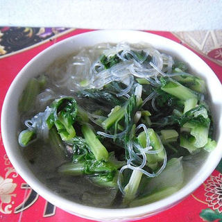 青菜粉丝煲