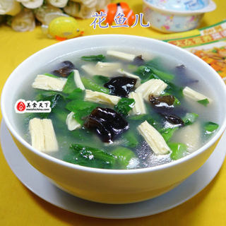 黑木耳腐竹天菜芯羹