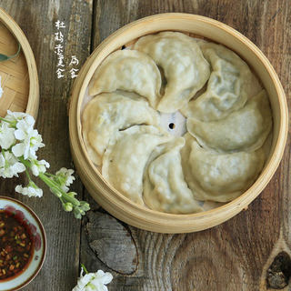 荠菜素馅蒸饺