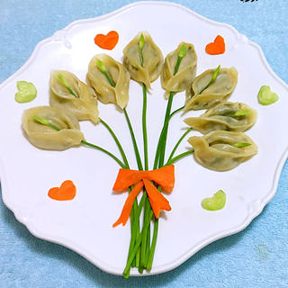 马蹄花蒸饺