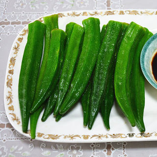 白灼秋葵