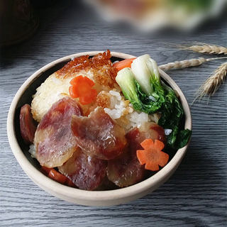 香肠锅巴煲仔饭（面包机版）