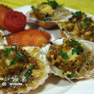 蒜茸蒸扇贝