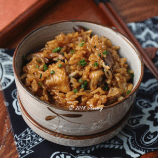 香菇麻油鸡米饭
