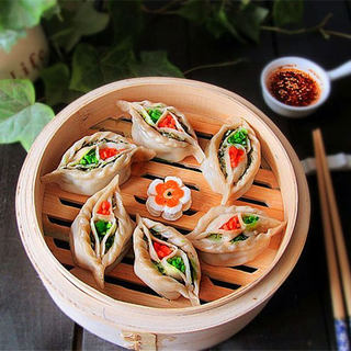 鸳鸯蒸饺