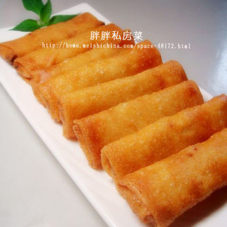 【苏菜】--鸡丝春卷