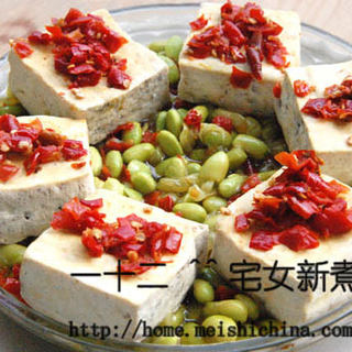 剁椒蒸毛豆臭豆腐