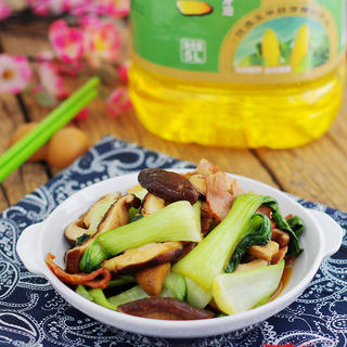 培根香菇油菜