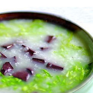 猪血豆腐青菜汤