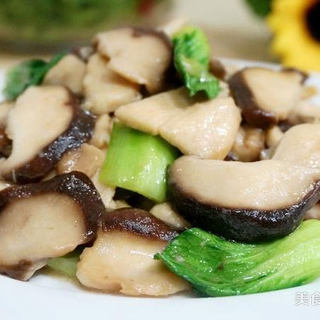 鸡肉香菇油菜