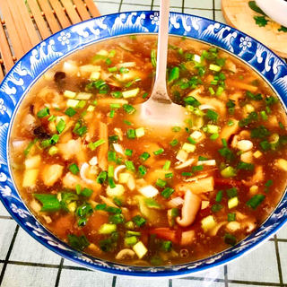 酸辣肉丝汤