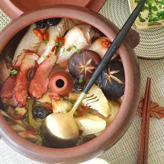 春笋腊肉汽锅鸡
