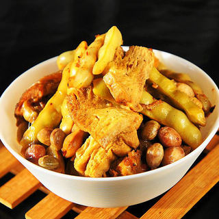 冻豆腐炖豆角
