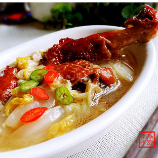烤鸭白菜汤