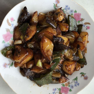 炒鸡下饭的地三鲜