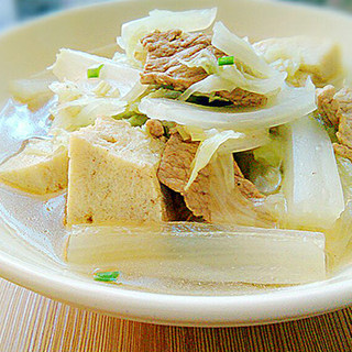 白菜炖冻豆腐