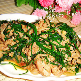 沙葱爆炒羊肉卷
