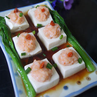 鲜虾酿豆腐