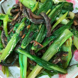 黄鳝炒苦麦