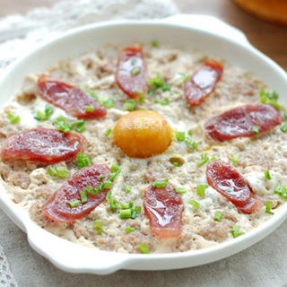 咸蛋肉饼蒸
