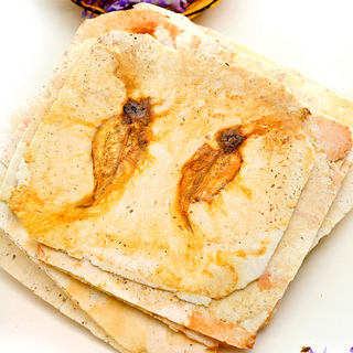 日式海鲜薄饼海鲜煎饼制作过程