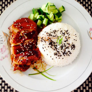 照烧鸡腿饭