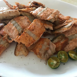 香煎三文鱼骨