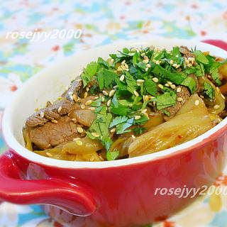 韩式泡菜炒牛肉