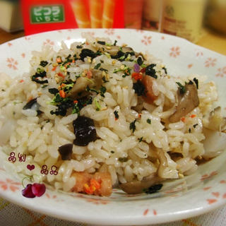 菜饭一锅香——菌菇魔芋菜饭