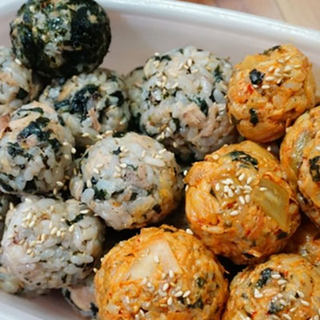 韩式金枪鱼泡菜饭团-野餐必备