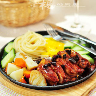 铁板照烧鸡腿