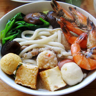 海鲜丸子乌冬面