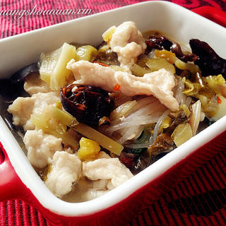 泡菜滑肉片