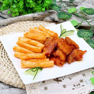 奥尔良烤肉片年糕