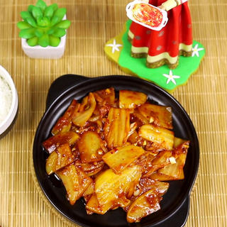韩式辣白菜炒土豆片