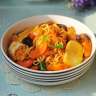 韩式泡菜拉面炒年糕