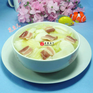 咸肉白菜煮年糕
