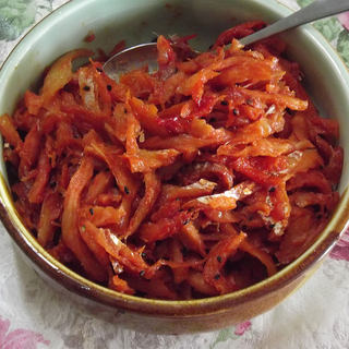 炝拌明太鱼干—地道韩餐料理