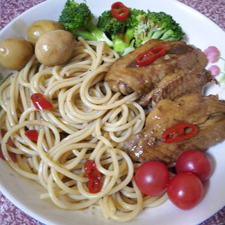 黑椒鸡翅意面