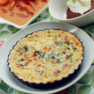 培根菠菜奶油塔--法国家庭料增色你周末的Brunch